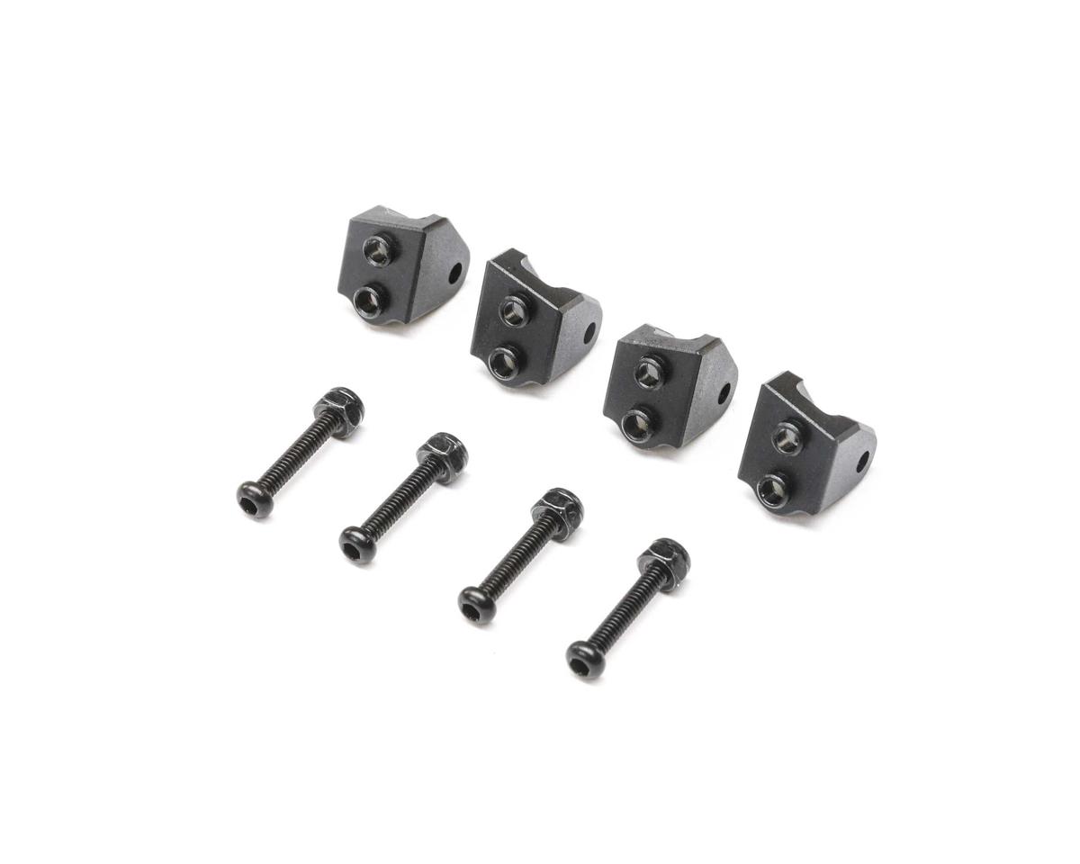 Losi Lower 4-link Mount Set,Aluminum, Black(4):Mini LMT