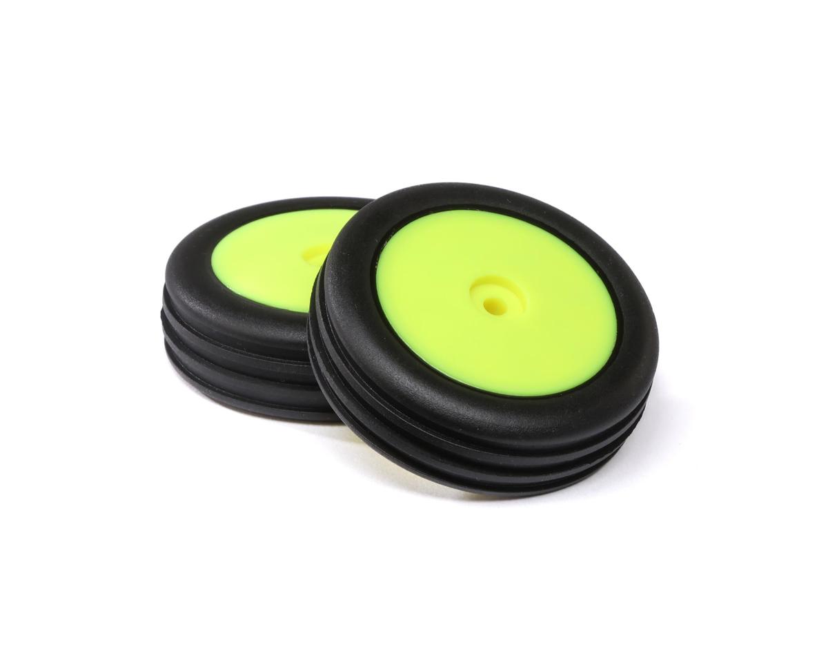 Losi Wide Body Rib, Fr, Mntd Tires, Yellow (2): Mini B