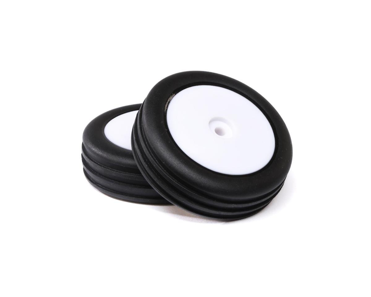 Losi Wide Body Rib, Fr, Mntd Tires, White (2): Mini B