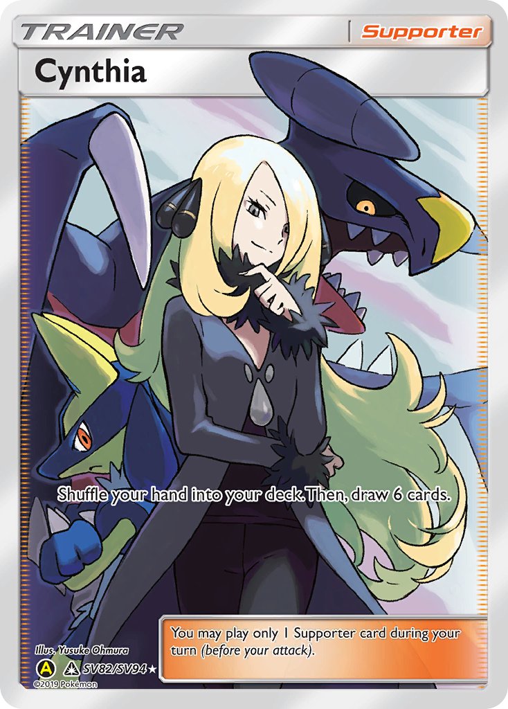 Cynthia - SV82/SV94 (HIF:SV) Shiny Holo Rare - Near Mint Holofoil