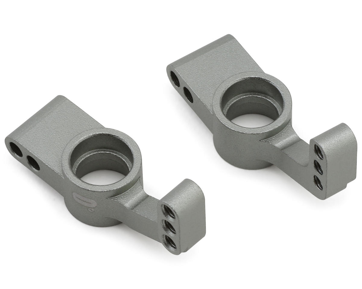 LRP S10 Blast Aluminum Rear Hub Carriers (Grey) (2) (0°)
