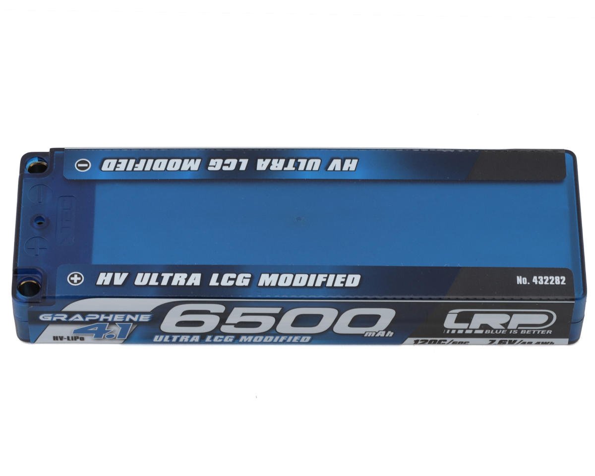 LRP Ultra LCG 2S Modified Graphene-4.1 LiHV Battery 120C (7.6V/6500mAh) w/5mm Bullets