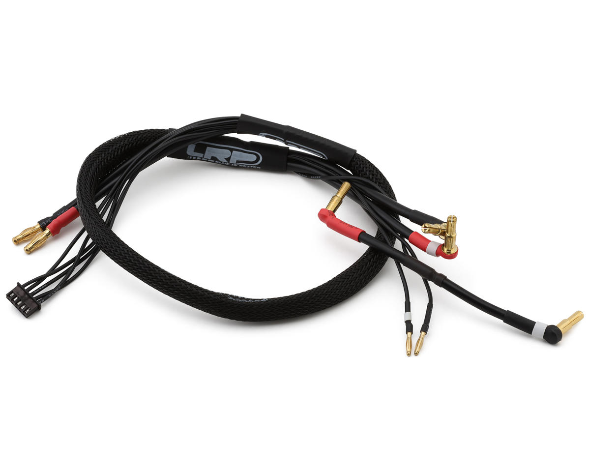 LRP (2S)x2 LiPo Charge/Balance Lead (4mm to 4/5mm Bullet Connector) (600mm) (XH Balance Adapter)