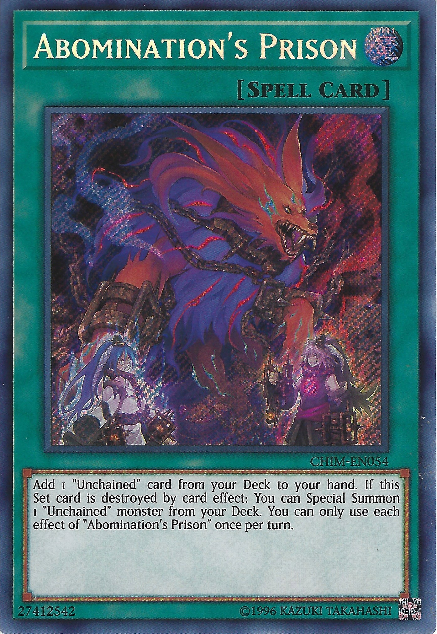Abomination's Prison (CHIM-EN054) Secret Rare - Near Mint Unlimited