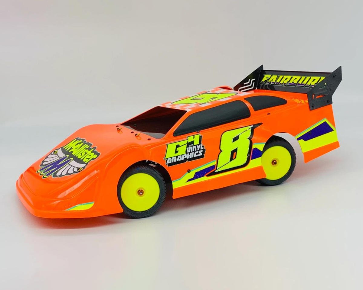 McAllister Racing Fairbury 1/10 Late Model Body (Clear) (.030) w/o Decking