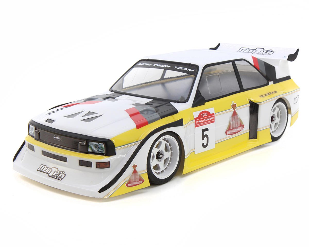 Mon-Tech S1 Quattro Rally 1/10 Touring Car Body (Clear) (190mm) w/Wing