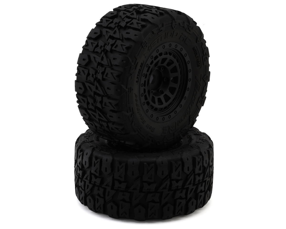 Method RC Terraform V2 Belted 1/8 Monster Truck Pre-Mounted Tires w/17mm Hex & Array Wheels (Black) (2)