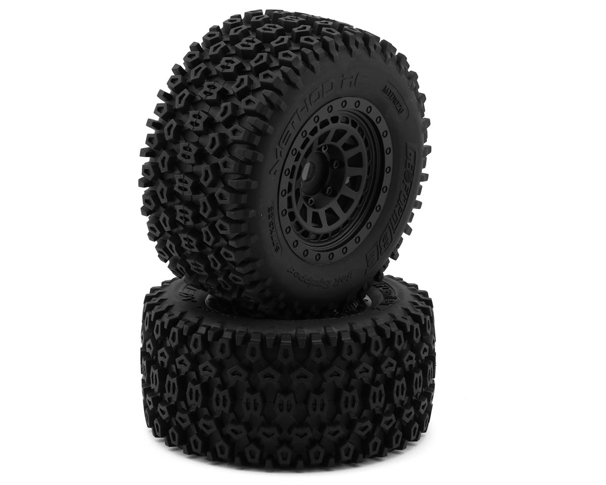 Method RC Geoform V2 Belted 1/8 Monster Truck Pre-Mounted Tires w/17mm Hex & Array Wheels (Black) (2)