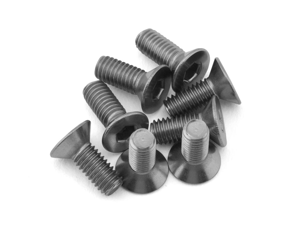 Mugen Seiki 3x8mm Titanium Flat Head Screw (8)
