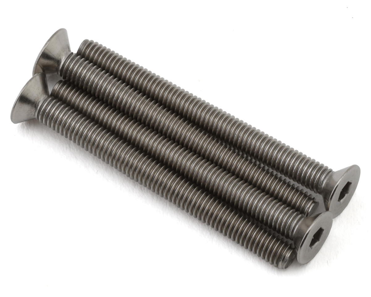 Mugen Seiki 3x32mm SJG Titanium Flat Head Screws (4)