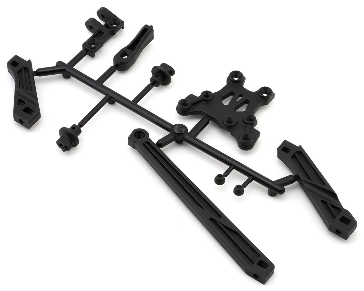 Mugen Seiki MBX8 Body Mounts, Chassis Brace & Upper Plate Set