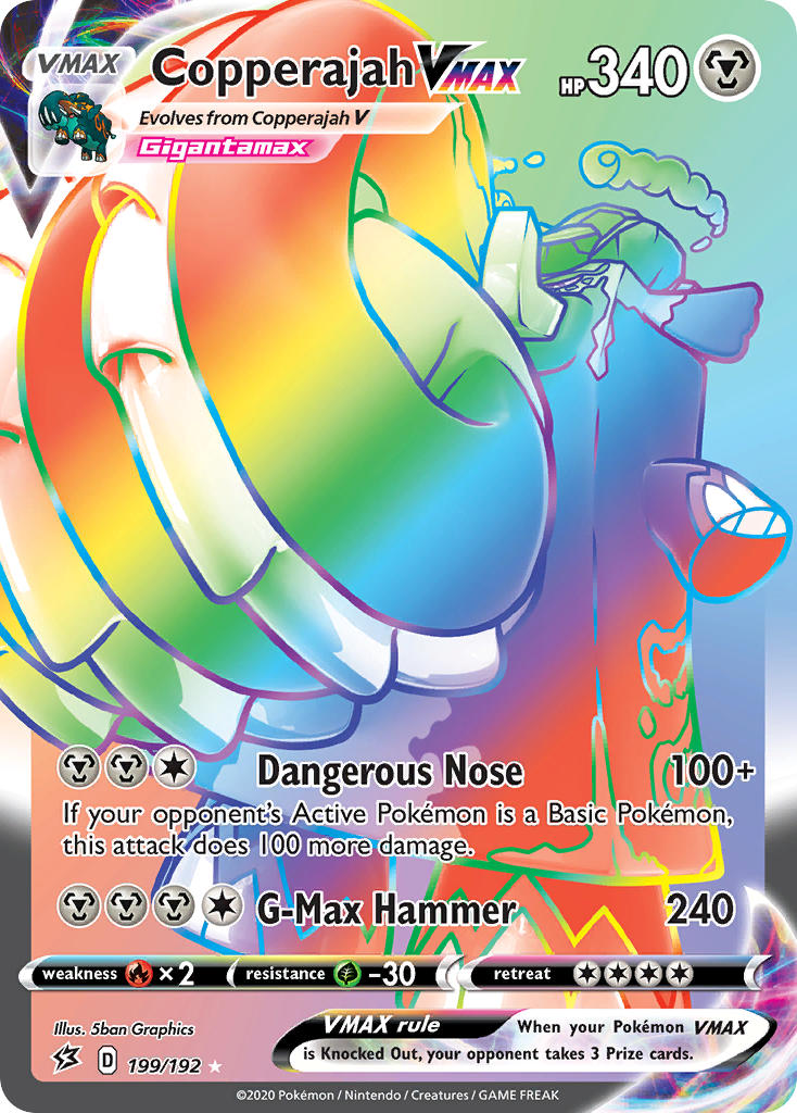 Copperajah VMAX (Secret) - 199/192 (SWSH02) Secret Rare - Near Mint Ho