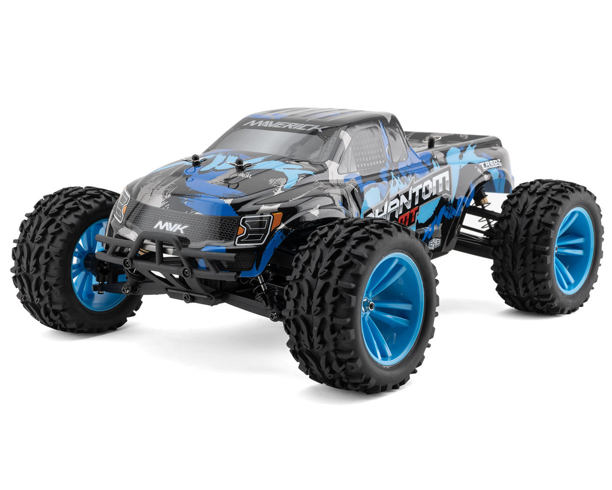 Maverick Phantom MT Brushed 1/10 4WD RTR Electric Monster Truck w/2.4GHz Transmitter, Battery & Charger