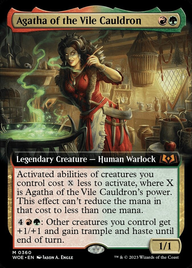 Agatha of the Vile Cauldron [#0360 Extended Art] (WOE-M)
