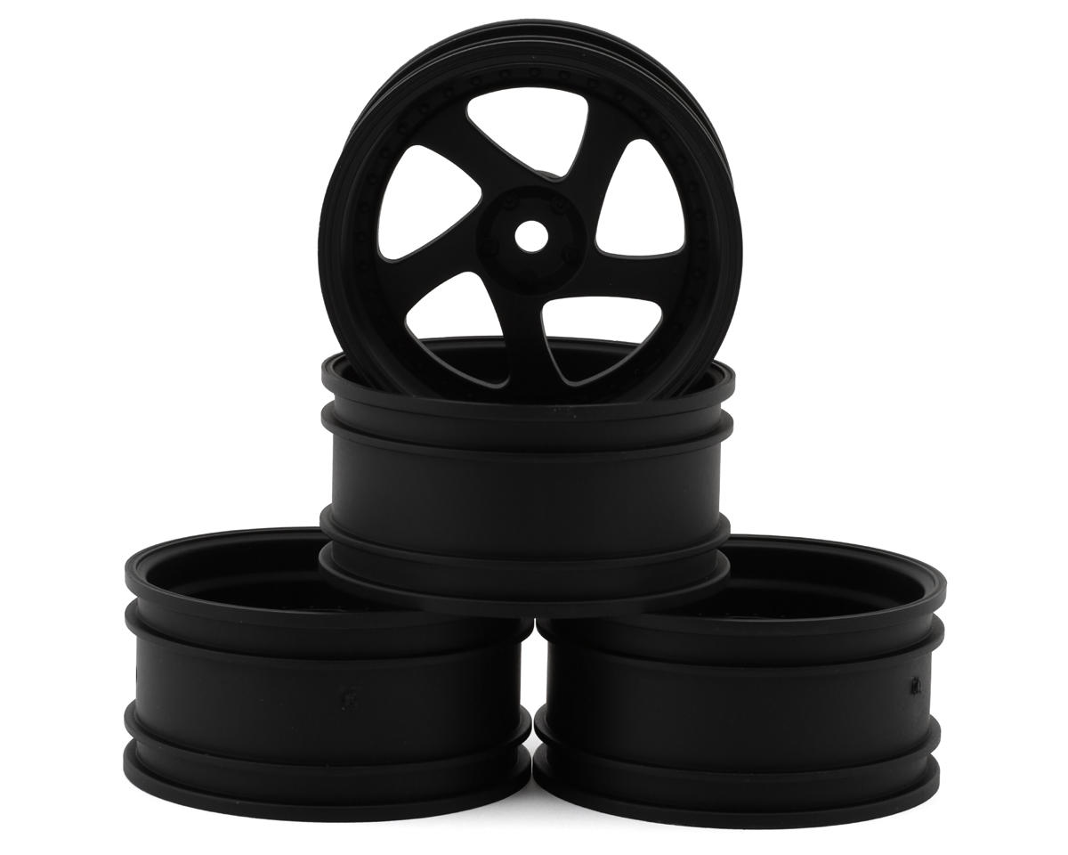 MST TMB 1/10 Drift Wheels (Matte Black) (+8) (4) w/Mounting Foam