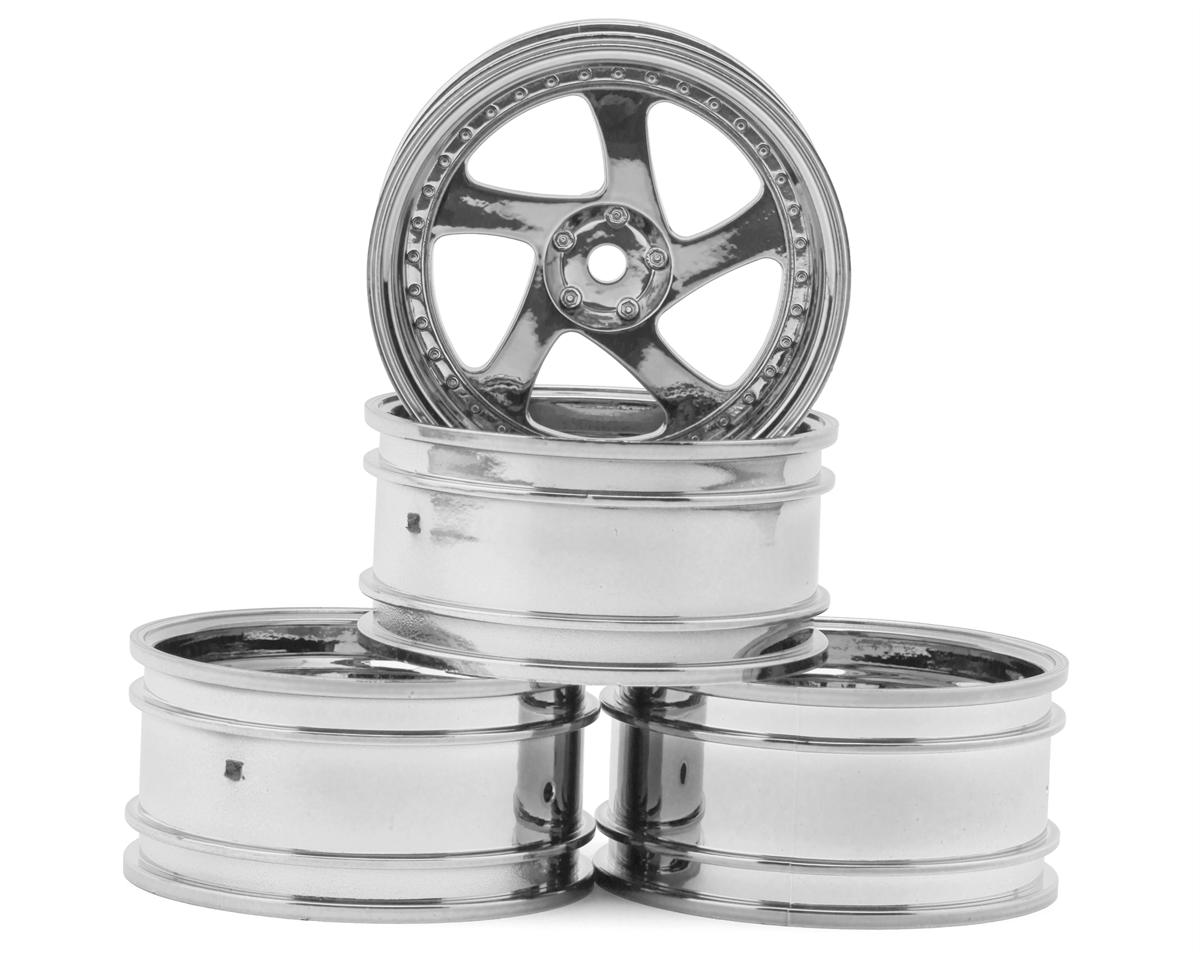 MST TMB 1/10 Drift Wheels (Silver) (+8) (4) w/Mounting Foam