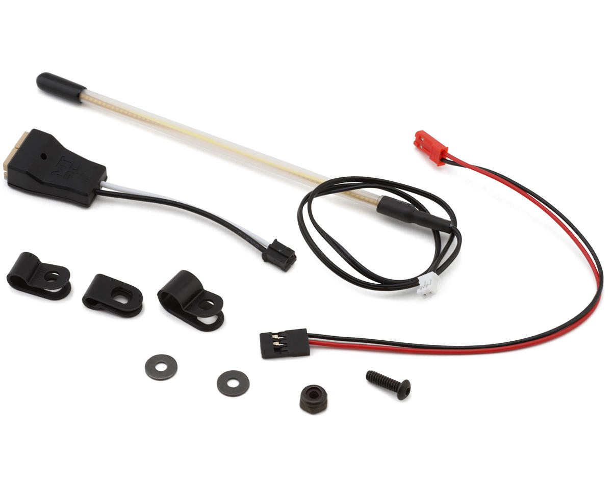 MyTrickRC TrickWhip Super Bright Scale Whip Light Tube (Light White) (5V) w/5V-3V Voltage Regulator & Receiver Cable