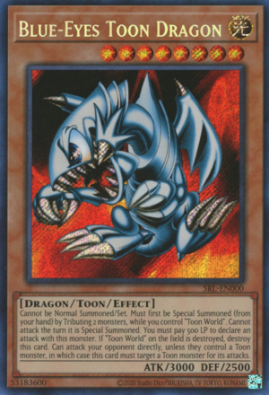 Blue-Eyes Toon Dragon (SRL-EN000 (c) 2020 25th Anniversary) Secret Rar