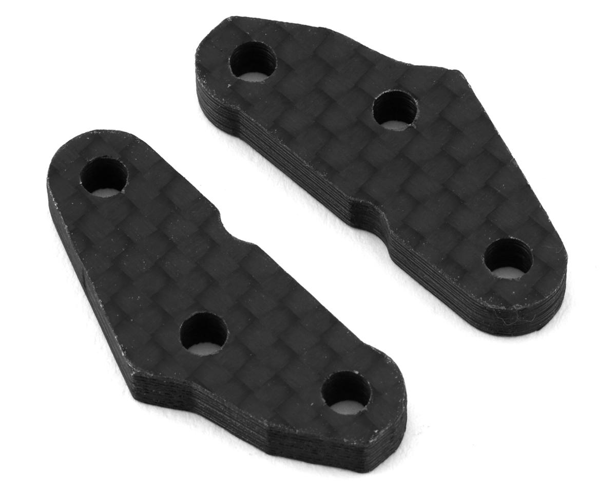 Position 1 RC Team Associated RC8B4/T4 Carbon Fiber Steering Plates (0 Deg) (2)