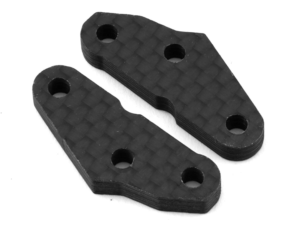 Position 1 RC Team Associated RC8B4/T4 Carbon Fiber Steering Plates (+1 Deg) (2)