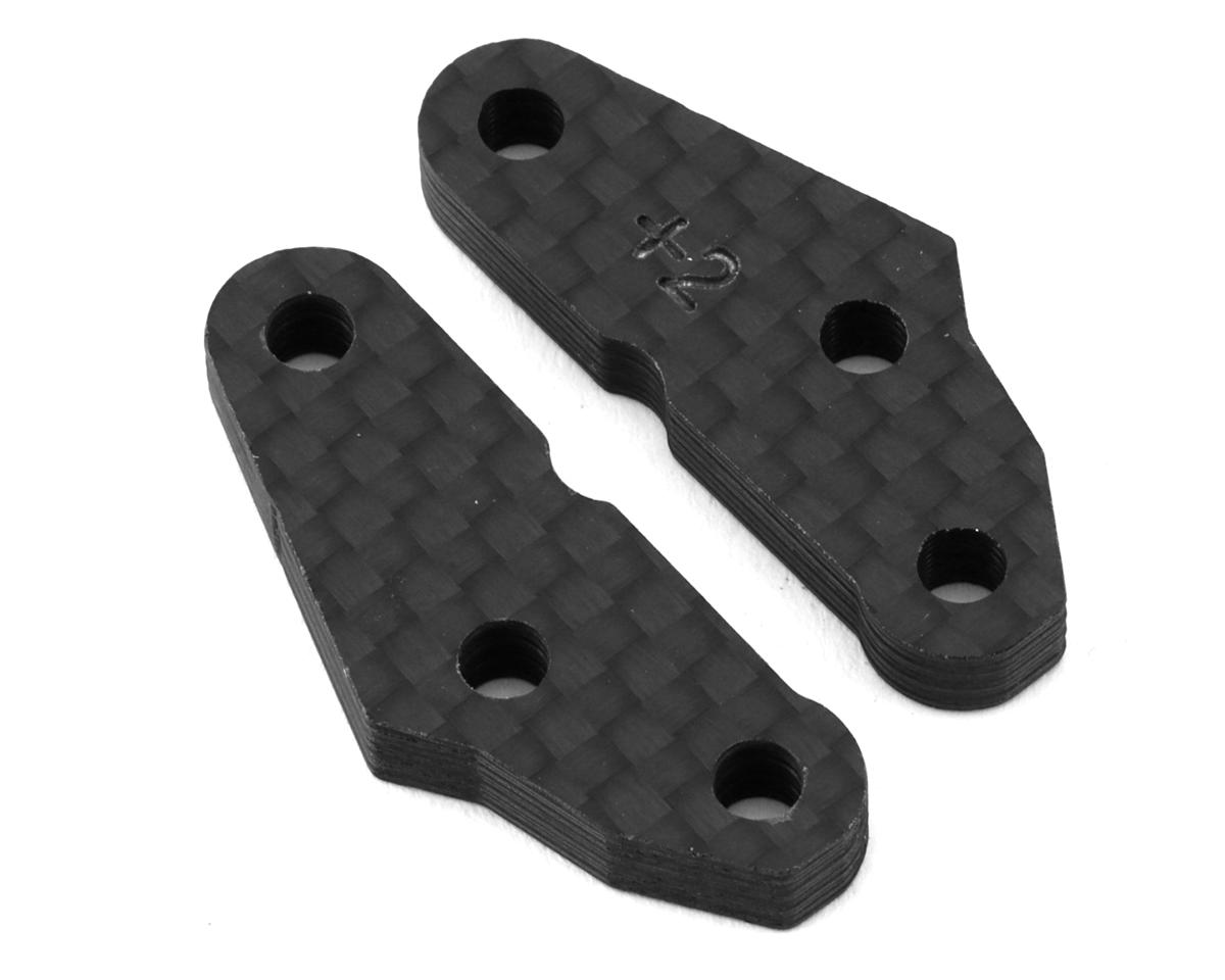 Position 1 RC Team Associated RC8B4/T4 Carbon Fiber Steering Plates (+2 Deg) (2)