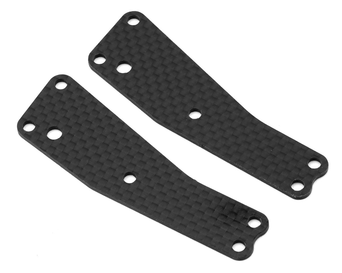 Position 1 RC Team Associated RC8T4 Carbon Fiber Front Upper Arm Inserts (2)