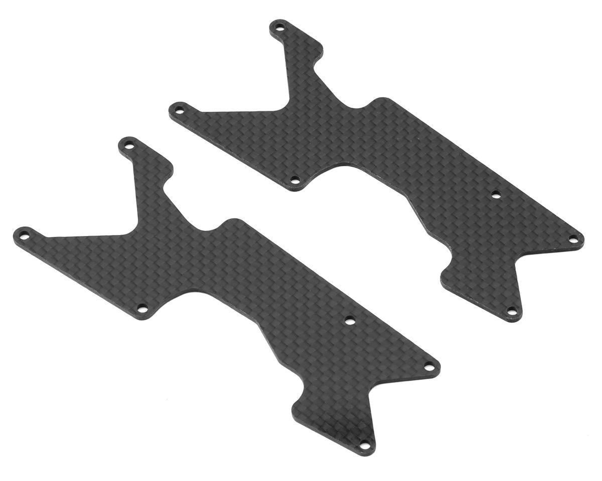 Position 1 RC TLR 8IGHT-XT/XTE Carbon Fiber Rear Arm Inserts (2)