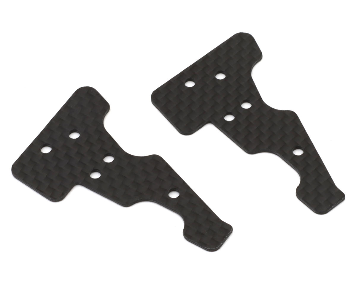 Position 1 RC MP10 Carbon Fiber Front Arm Stiffener Set (2)
