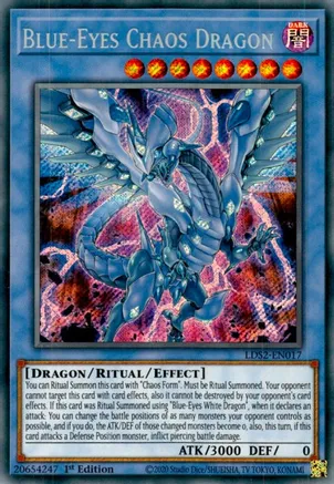 Blue-Eyes Chaos Dragon (LDS2-EN017) 1st Edition Near Mint