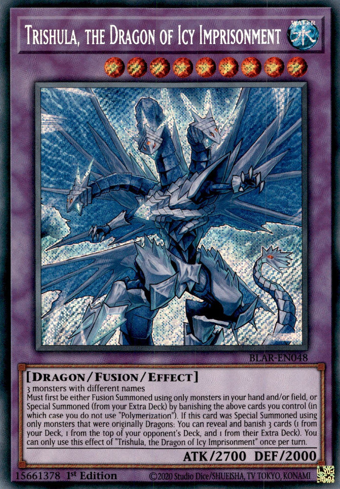 Trishula, the Dragon of Icy Imprisonment (BLAR-EN048) 1st Edition