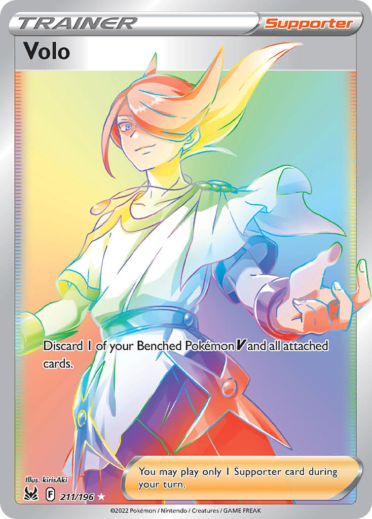 Volo (Secret) - 211/196 (SWSH11) Secret Rare - Near Mint Holofoil