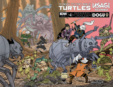 Teenage Mutant Ninja Turtles/Usagi Yojimbo: WhereWhen #4 Cover A (Saka