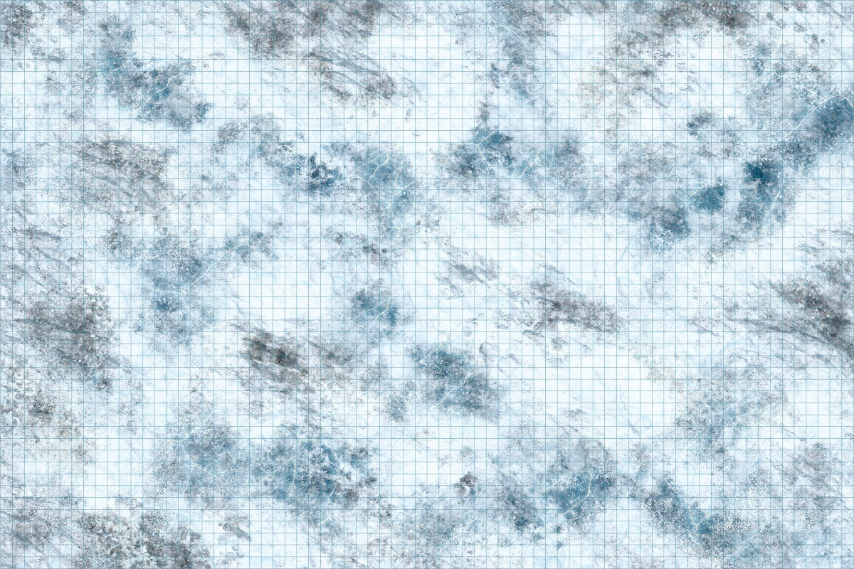 D&D Miniatures: Icons of the Realms - Battle Mat: Tundra (3'x5')