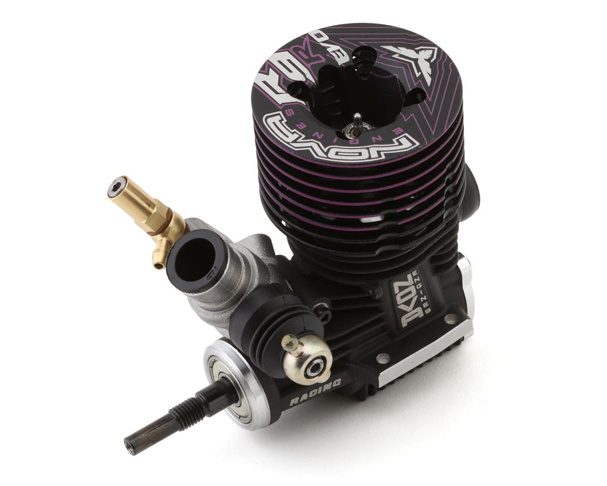 Nova Engines R9R EVO .21 9-Port On-Road Nitro Engine (DLC Shaft) (Steel Bearing)
