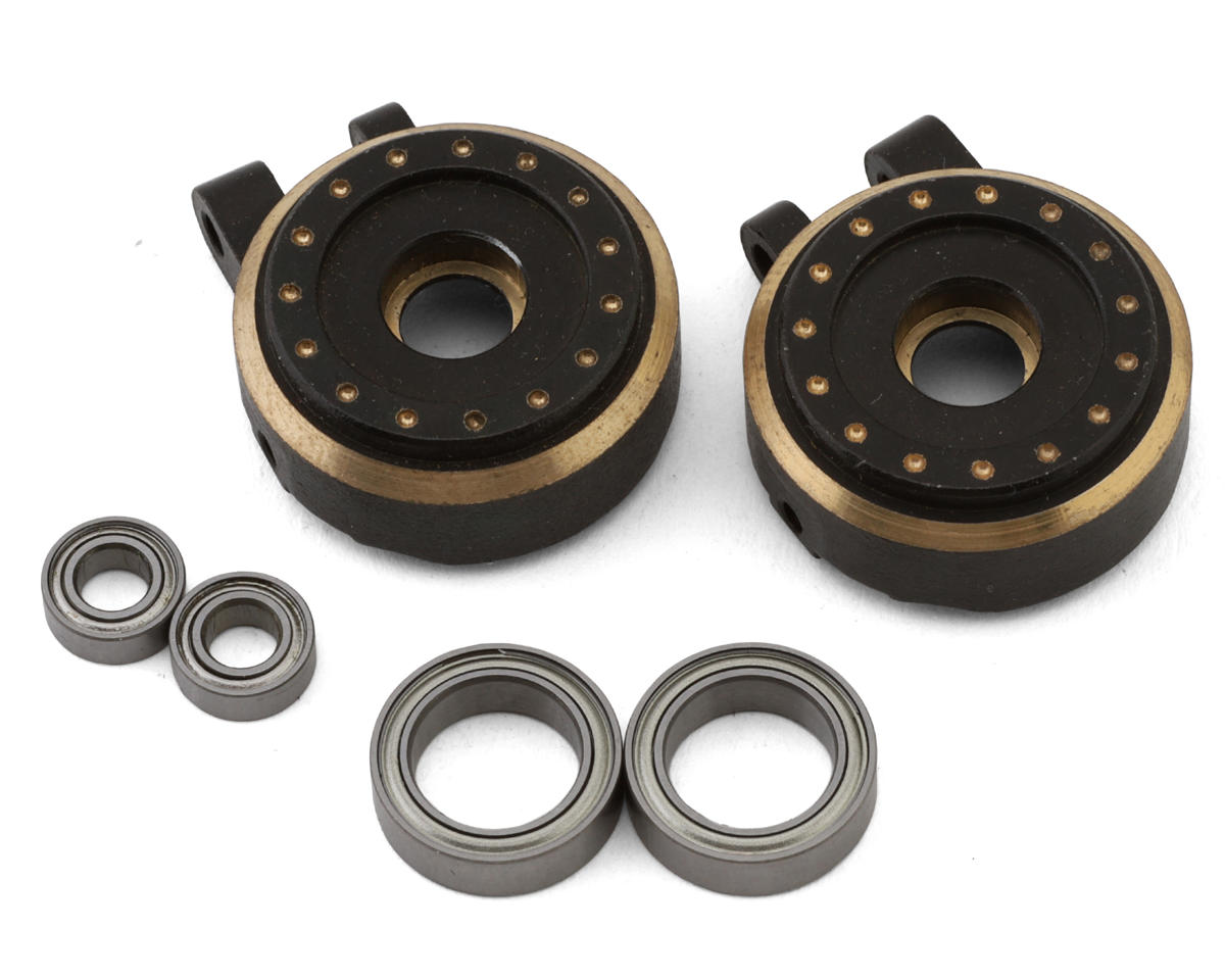 NEXX Racing Brass Front Steering Knuckles for Traxxas TRX-4M (Black) (2) (18.3g)