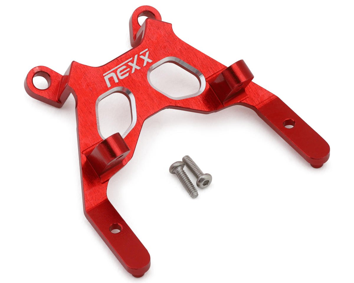 NEXX Racing Losi® Micro-B CNC Aluminum Front Bulkhead Brace (Red)
