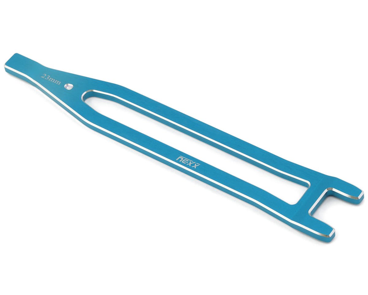 NEXX Racing Aluminum Battery Strap for Traxxas® 4x4 Jato® (Turquoise)