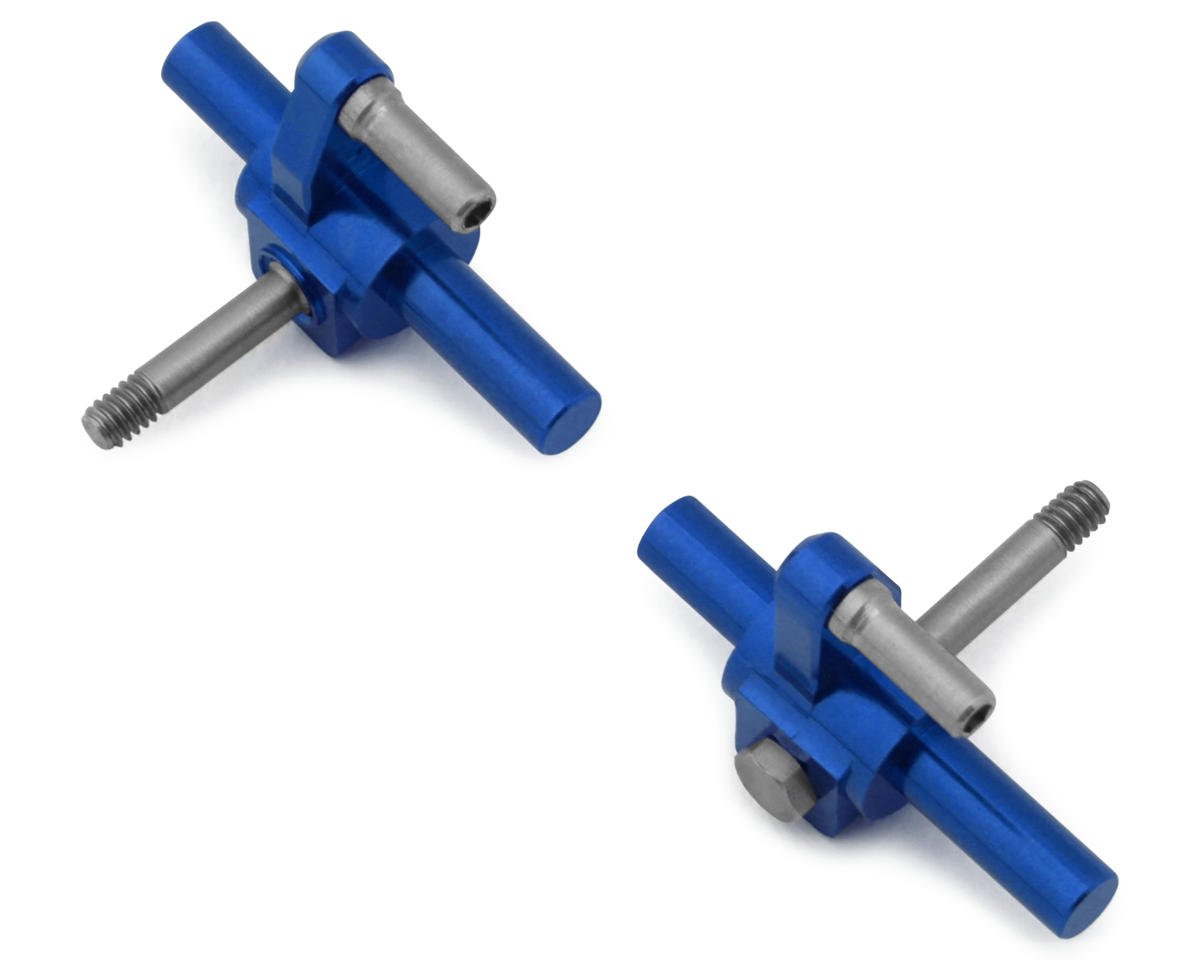 NEXX Racing Associated SR27 Aluminum Steering Knuckles (-1°) (Blue) (2)