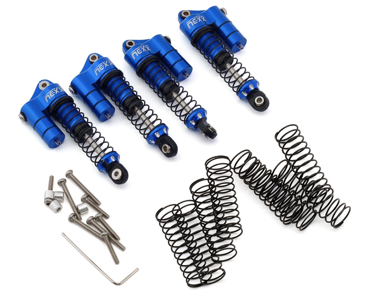 NEXX Racing Redcat MT-18 53mm Aluminum Oil-Filled Reservoir Shocks (Blue) (4)