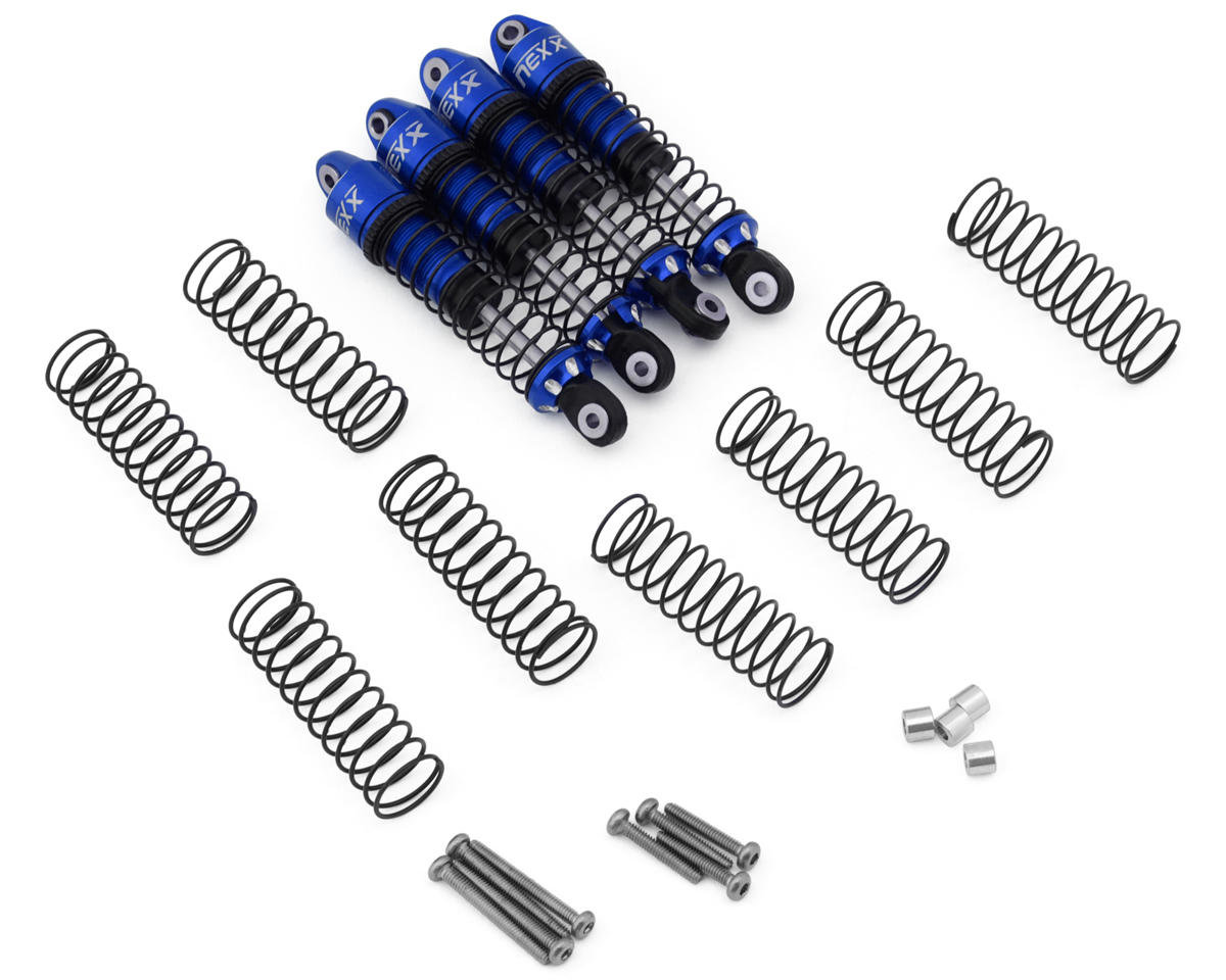 NEXX Racing Redcat MT-18 53mm Aluminum Oil-Filled Shocks (Blue) (4)