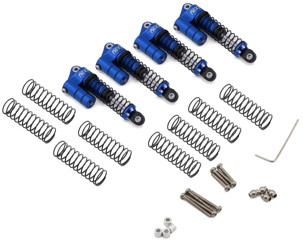 NEXX Racing CR18P/Venture 18 53mm Aluminum Oil-Filled Reservoir Shocks (Blue) (4)