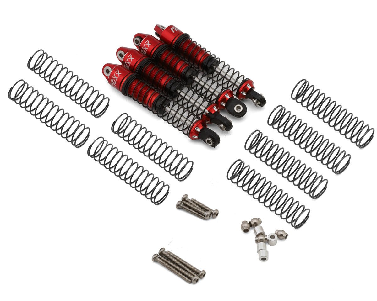 NEXX Racing CR18P/Venture 18 Long Travel 59mm Aluminum Oil-Filled Shocks (Red) (4)