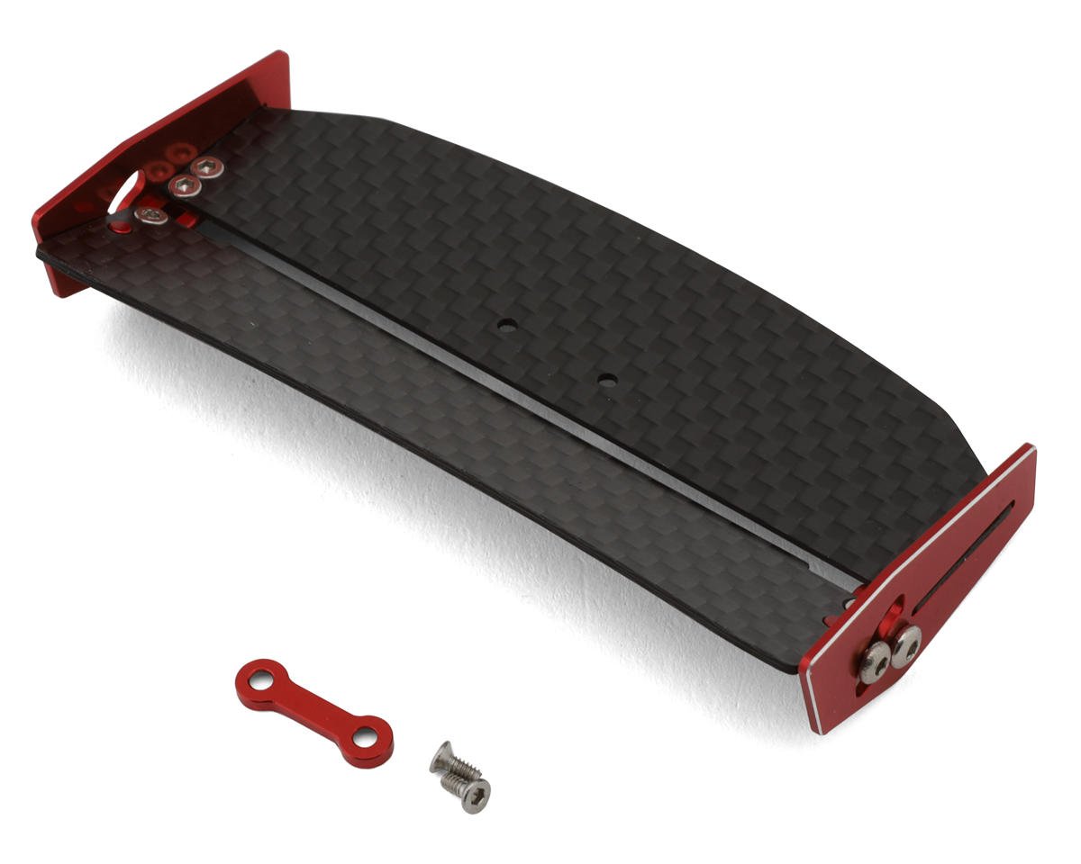 NEXX Racing Losi® Micro-B Carbon Fiber & Aluminum Rear Wing (Red)