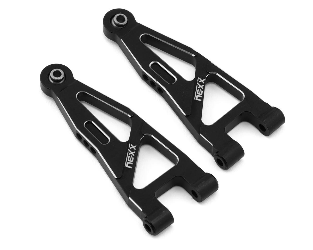NEXX Racing Arrma® Granite Grom/Typhon Grom Aluminum Front Lower Suspension Arms (Black) (2)