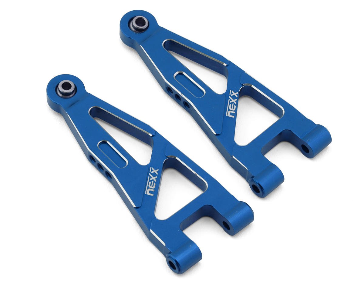 NEXX Racing Arrma® Granite Grom/Typhon Grom Aluminum Front Lower Suspension Arms (Blue) (2)