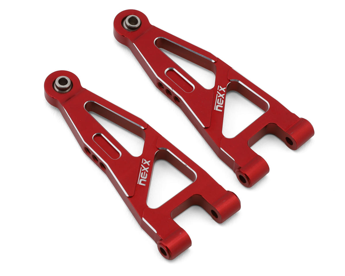 NEXX Racing Arrma® Granite Grom/Typhon Grom Aluminum Front Lower Suspension Arms (Red) (2)
