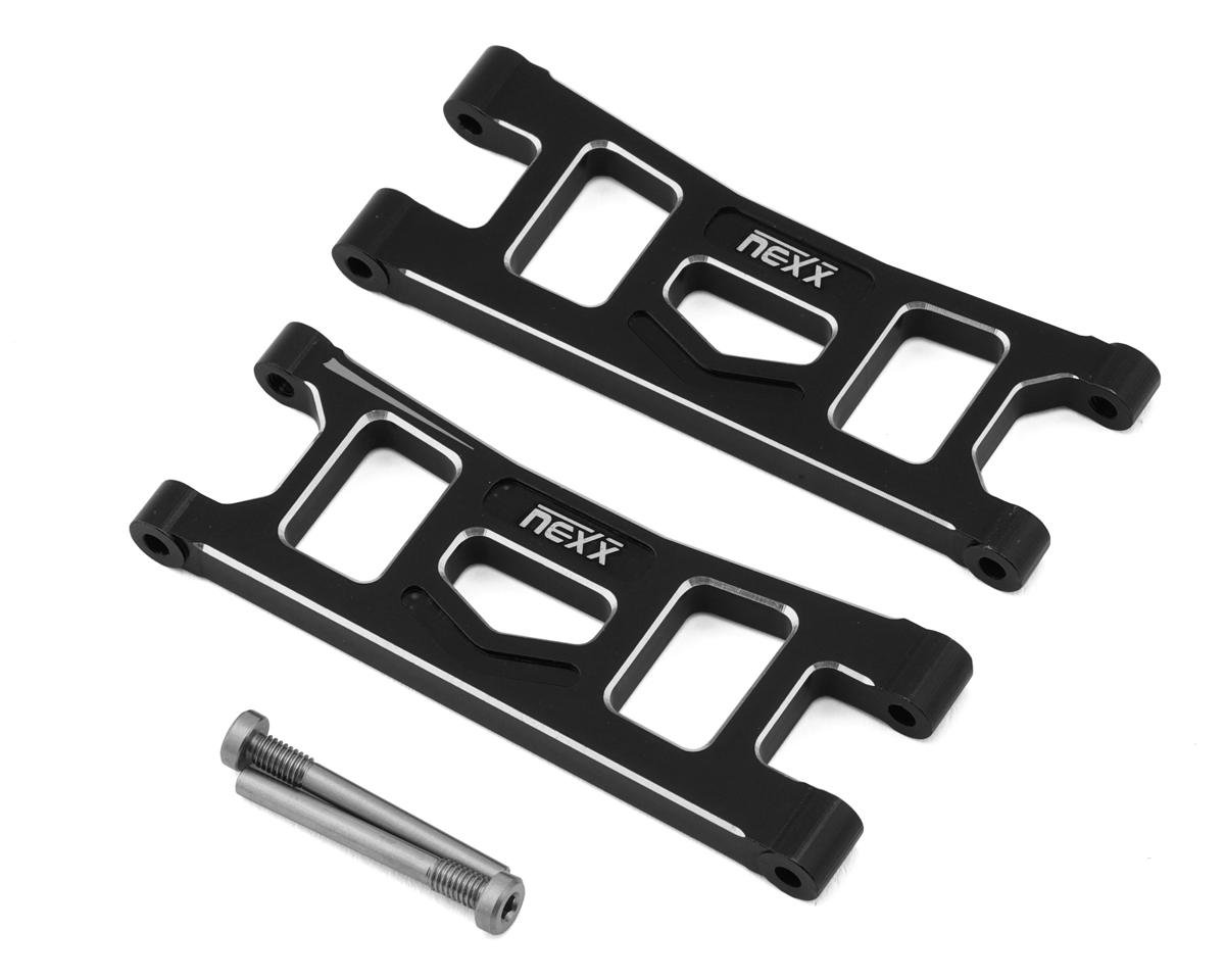 NEXX Racing Arrma® Granite Grom/Typhon Grom Aluminum Rear Lower Suspension Arms (Black) (2)