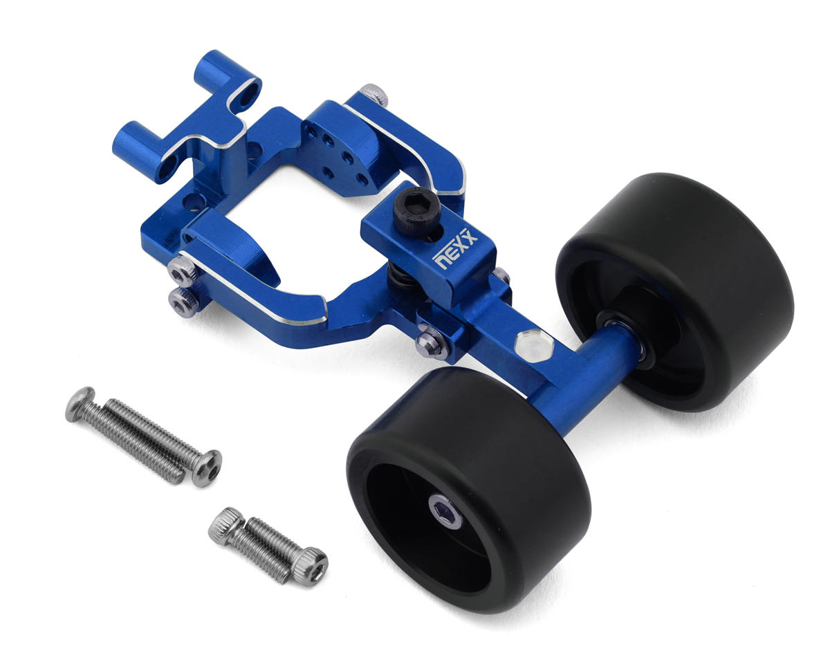 NEXX Racing Arrma® Typhon Grom Aluminum Wheelie Bar Assembly (Blue)