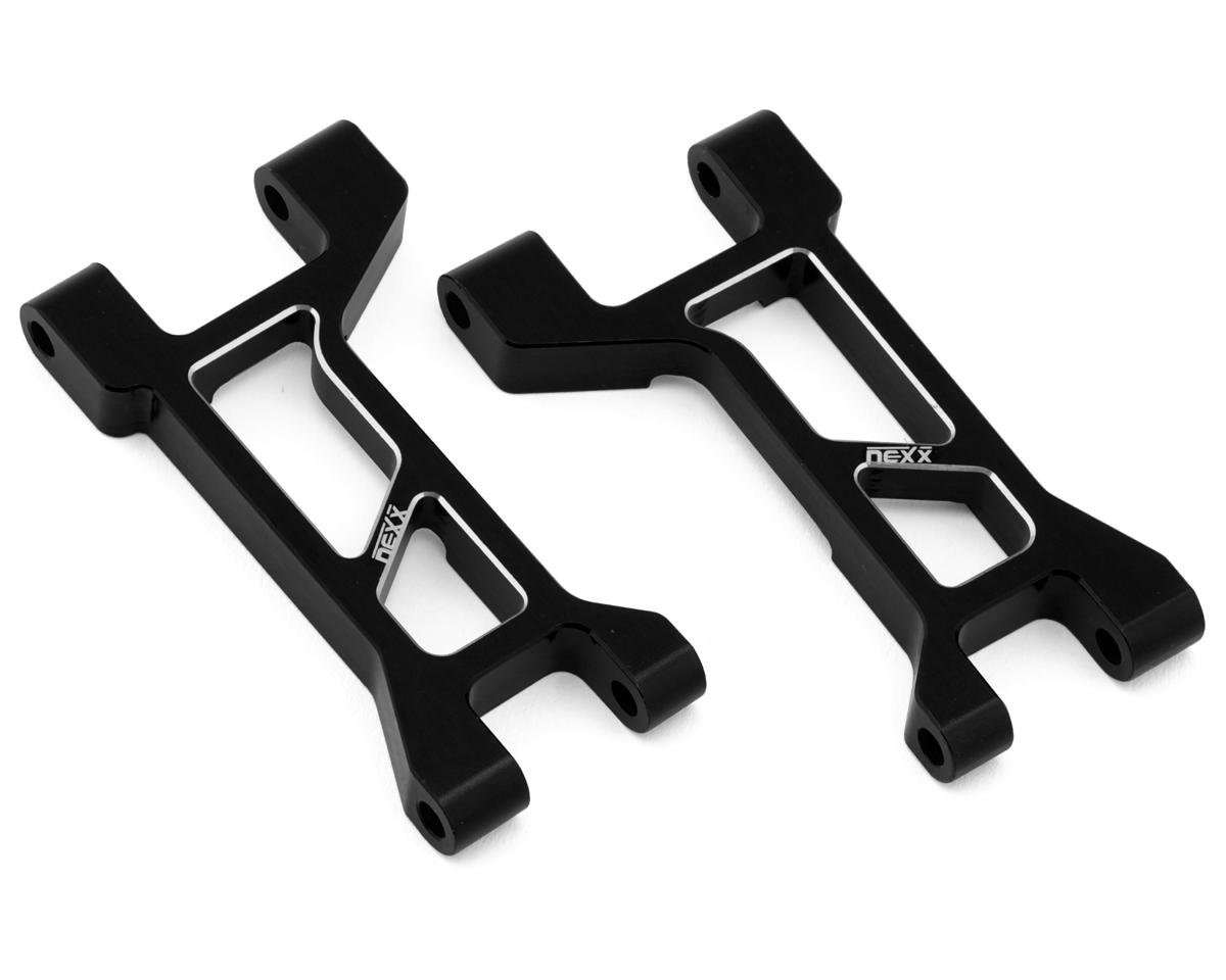NEXX Racing Aluminum Front Upper Suspension Arms for Traxxas® Mini Maxx® (Black) (2)