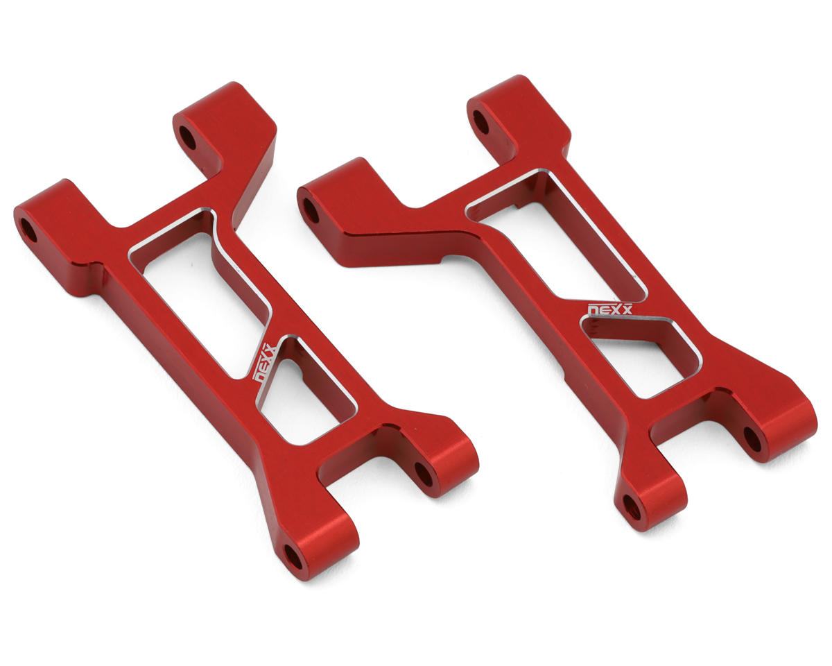 NEXX Racing Aluminum Front Upper Suspension Arms for Traxxas® Mini Maxx® (Red) (2)